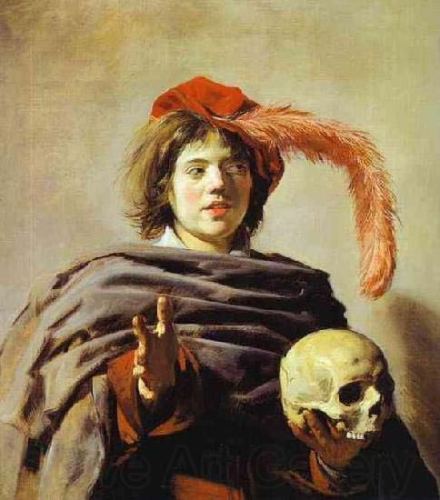 Frans Hals Youth with a Skull Germany oil painting art
